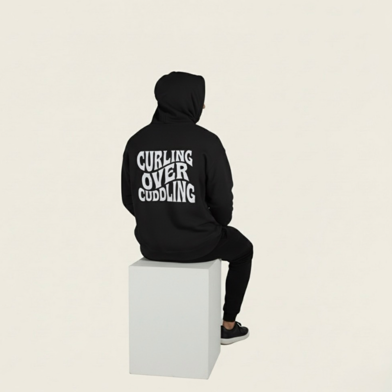PRYME "Curling Over Cuddling” Oversized Hoodie
