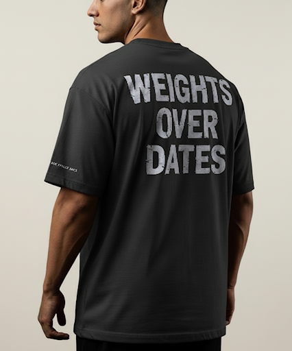 Weights Over Dates Oversized T-Shirt