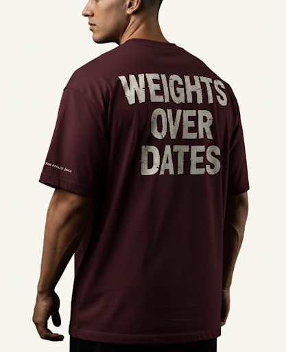 Weights Over Dates Oversized T-Shirt