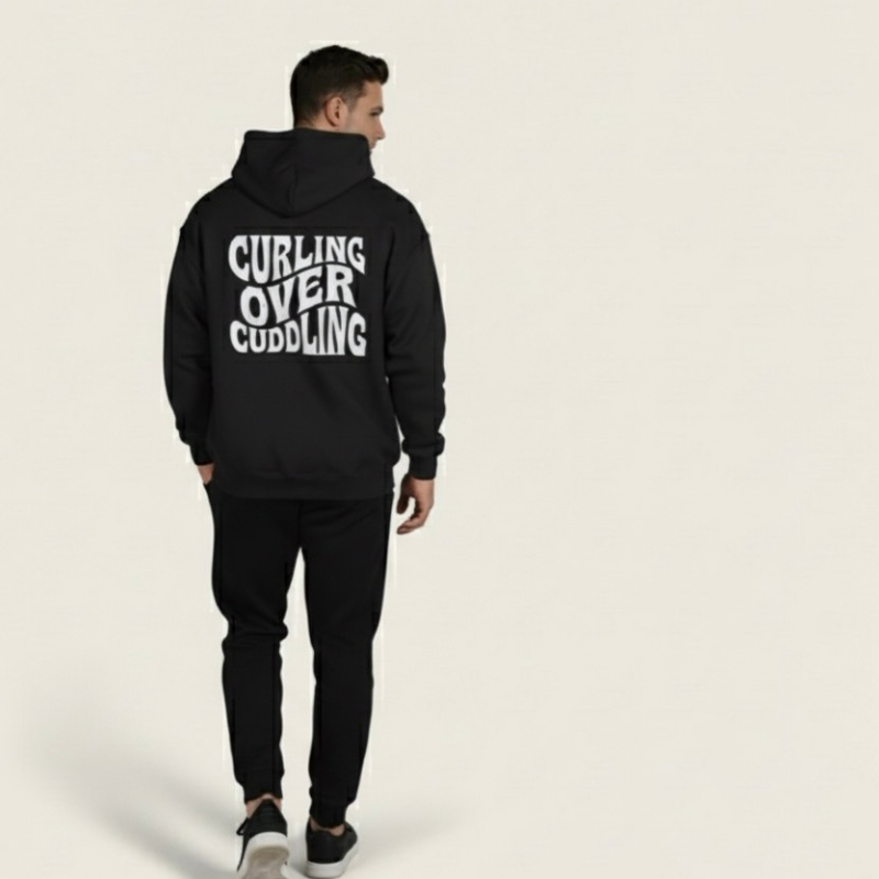 PRYME "Curling Over Cuddling” Oversized Hoodie
