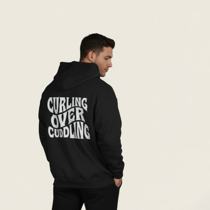 PRYME "Curling Over Cuddling” Oversized Hoodie