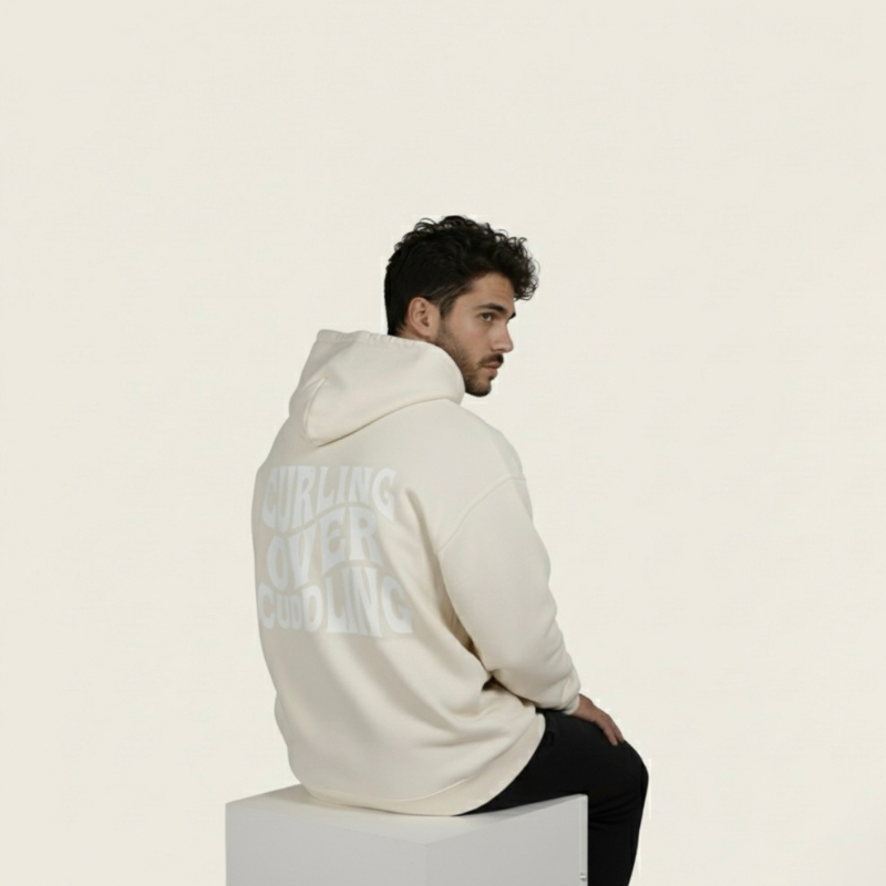 PRYME "Curling Over Cuddling” Oversized Hoodie