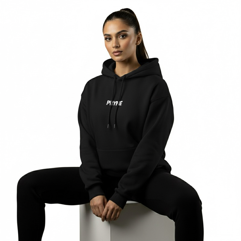 PRYME "Curling Over Cuddling” Oversized Hoodie for women