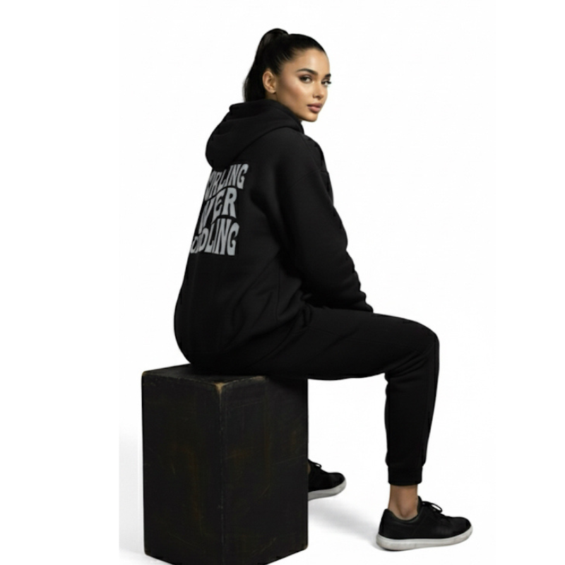 PRYME "Curling Over Cuddling” Oversized Hoodie for women