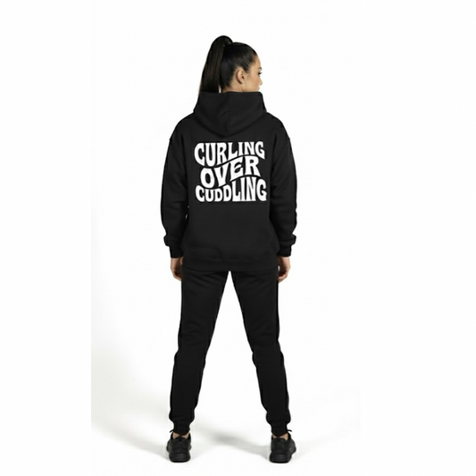 PRYME "Curling Over Cuddling” Oversized Hoodie for women