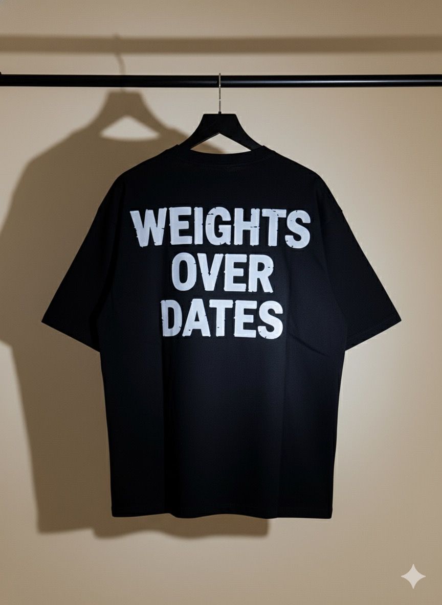 Weights Over Dates Oversized T-Shirt
